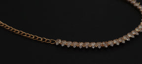 Delicate Diamond Chain with Earrings
