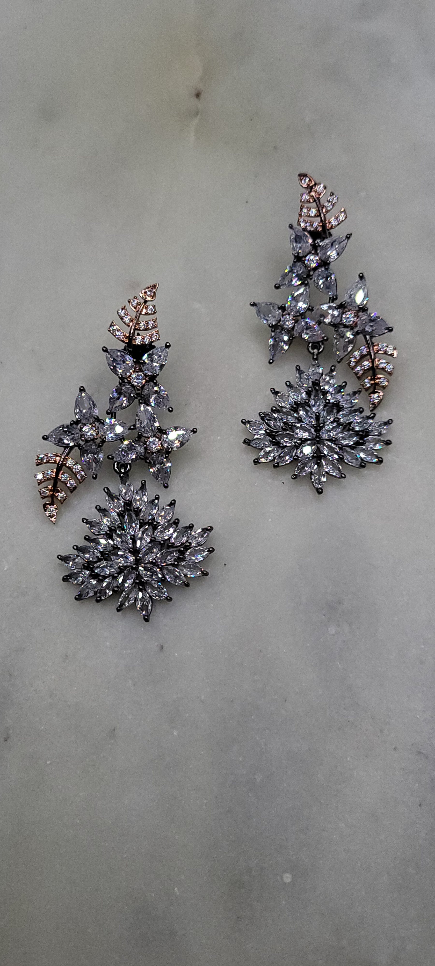 Beautiful two-toned earrings