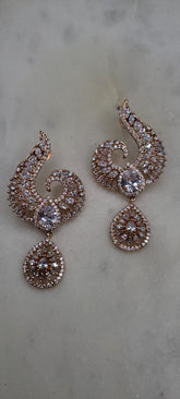 One of a kind diamond earrings