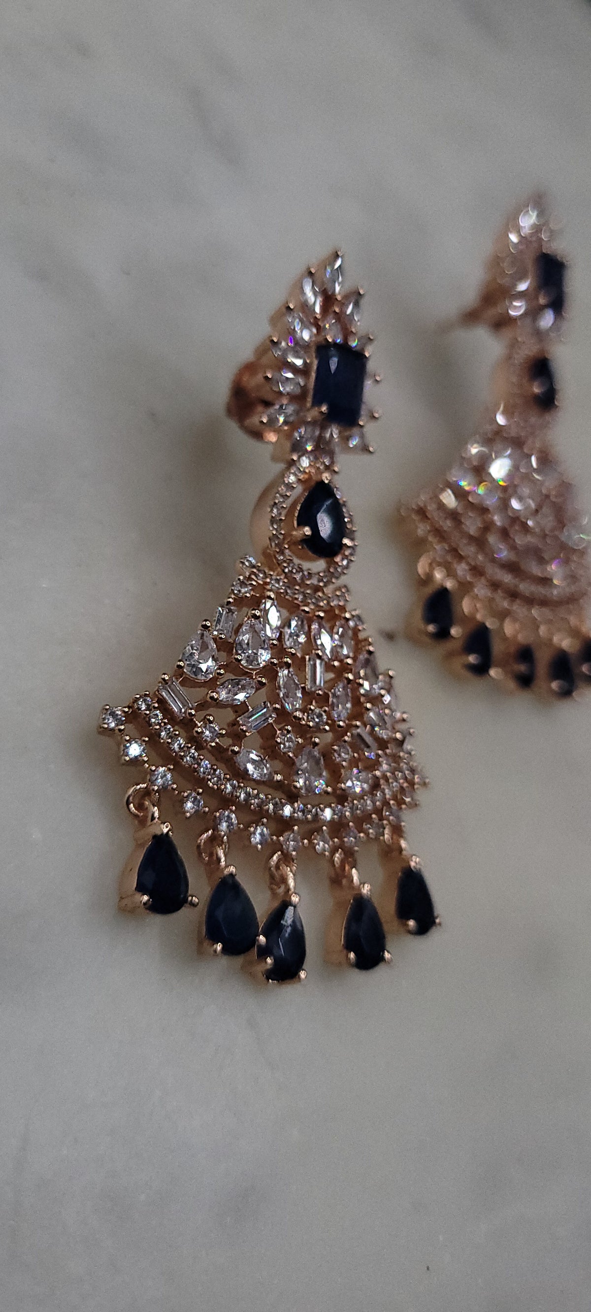 Lovely one of a kind diamond earrings