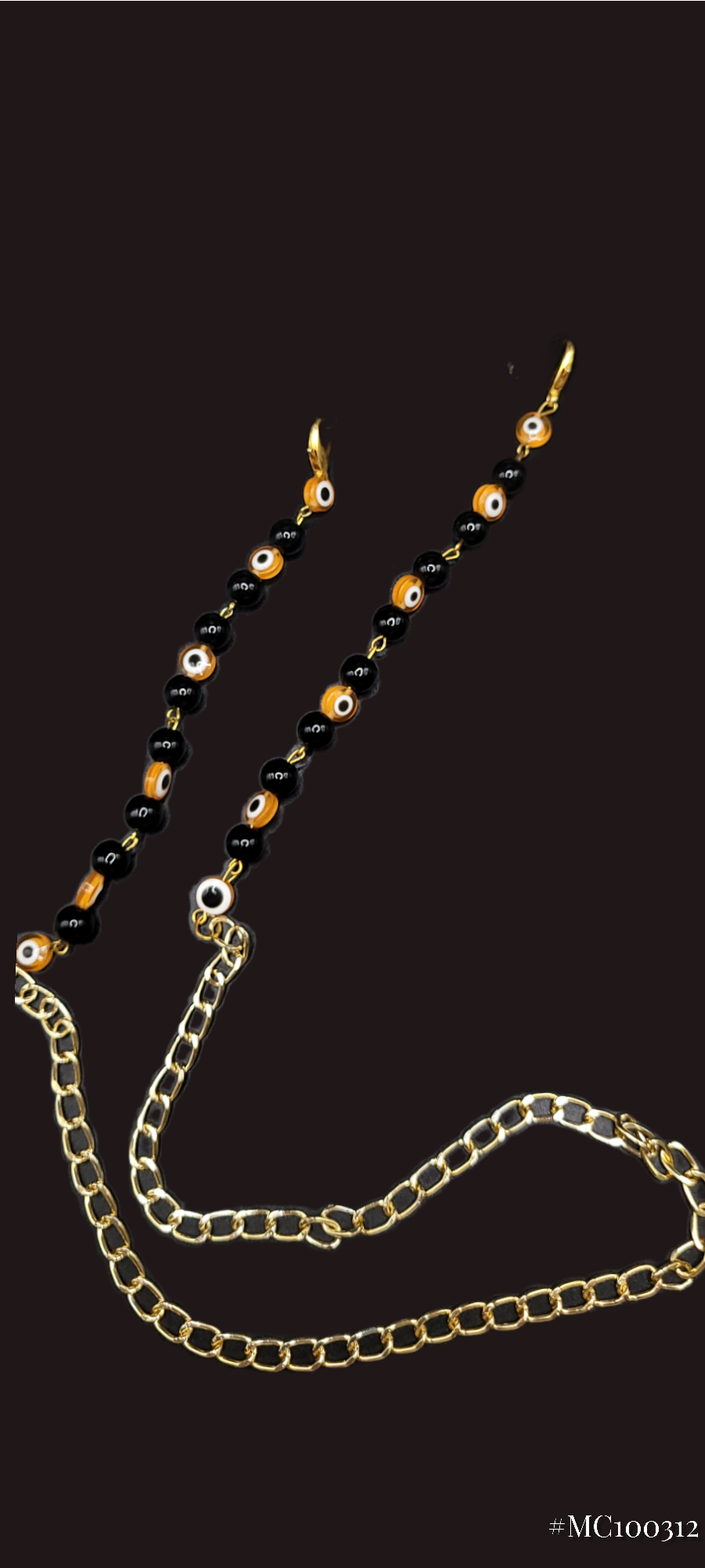 EYE CATCHING MASK CHAIN IN ORANGE COLOR