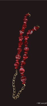 Red beads mask chain