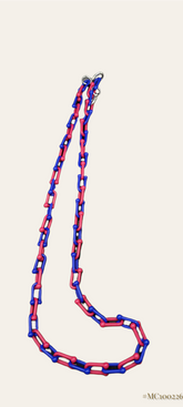 LOVELY BLUE AND RED MASK CHAIN